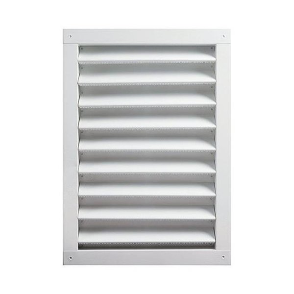 Gaf GAF 5992441 24 x 30 in. Master Flow Aluminum Wall Louver - White 5992441